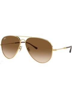 Buy Men's UV Protection Aviator Shape Sunglasses RB-3825-62-001/51 - Gold in Saudi Arabia