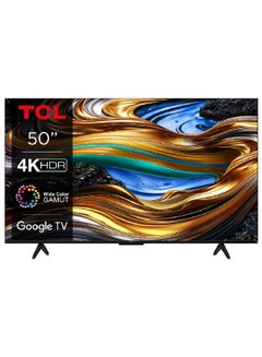 اشتري 50 Inch Wide Color Gamut HDR10+ 4K UHD Google TV with Bezel Less Display Black 50P755 50P755 Black في السعودية