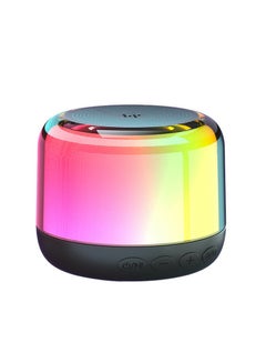 Buy BTS02 Bluetooth Speaker Desktop Speaker Stereo Bass RGB Light TWS Hands-free Call Wireless Speaker Black in UAE