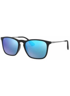 Buy Men's UV Protection Rectangular Shape Sunglasses RB-4187F-54-601/55 - Black in Saudi Arabia