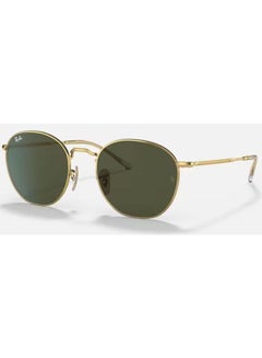 Buy Men's UV Protection Round Shape Sunglasses RB-3772F-56-001/31 - Gold in Saudi Arabia