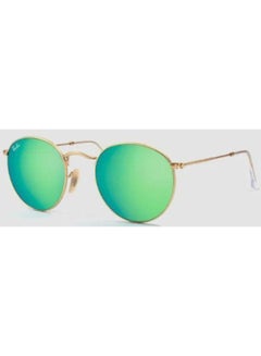 Buy Unisex UV Protection Round Shape Sunglasses RB-3447-50-112/19 - Gold in Saudi Arabia