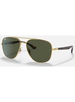 Buy Men's UV Protection Aviator Shape Sunglasses RB-3683-56-001/31 - Gold in Saudi Arabia