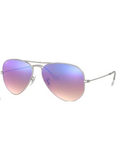 Buy Women's UV Protection Aviator Shape Sunglasses RB-3025-58-019/8B - Silver in Saudi Arabia