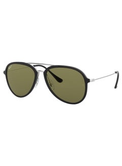 Buy Men's UV Protection Aviator Shape Sunglasses RB-4298-57-601/9A - Black in Saudi Arabia