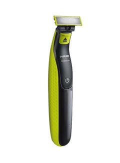 Buy One Blade Shaver Wet And Dry Rechargable Black/Green in UAE