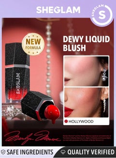 Buy Color Bloom Dewy Liquid Blush - Hollywood Red in Egypt