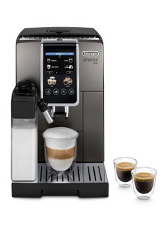 Buy Dinamica Plus Fully Automatic Coffee Machine With LatteCrema Milk System, One-Touch Cappuccino, With 24 Recipes, 3.5 Inch TFT Colour Display 1.8 L 1450 W ECAM380.95.TB Titanium/Black in Saudi Arabia