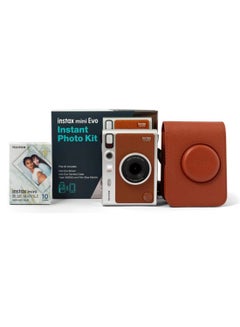 اشتري Instax Mini EVO Instant Photo Kit (Brown) في الامارات