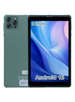 اشتري 8 inch 8GB RAM 512GB ROM 8000mAh Battery Android 12 Tablet WiFi  800*1280 IPS For Adult Green في الامارات