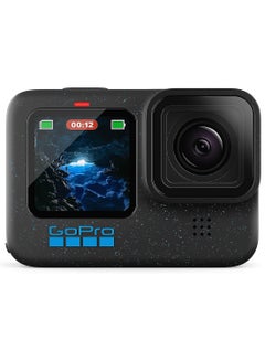 Buy HERO12 Black - Waterproof Action Camera with 5.3K60 Ultra HD Video, 27MP Photos, HDR, 1/1.9" Image Sensor, Live Streaming, Webcam, Stabilization official GoPro KSA Version in Saudi Arabia