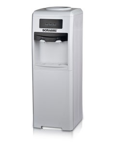 اشتري Water Dispenser - Top Loading with 2 Taps Hot & Cold  | Floor Standing Model with Compressor Cooling, Refrigerator | Touch Control with LED Light Indicator | Perfect for Home and Office SWD-43N White في الامارات