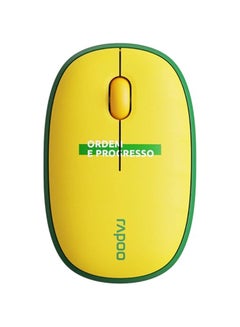 اشتري M650 Wireless Mouse Flag Version | Multi Mode Mouse (BT 3.0, BT 5.0 & 2.4GHz) 1300 DPI Silent Click Mouse, Slim Design | Flag Mouse For Laptop, PC, Tablets, & Mac Yollow/Green في الامارات