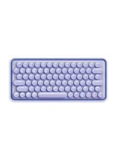 اشتري Ralemo Pre5 multi-mode wireless mechanical keyboard with Backlight (BT 4.0/BT 5.0/2.4G) Connect upto 4 Devices, USB-C Rechargeable interface | Dot Keycap, Multi-Media hotkeys Purple في الامارات