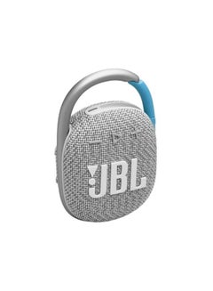 Buy JBL Clip 4 Eco Portable Bluetooth Wireless speaker with carabiner, water and dust resistant with 10 hours of battery life White White in Egypt