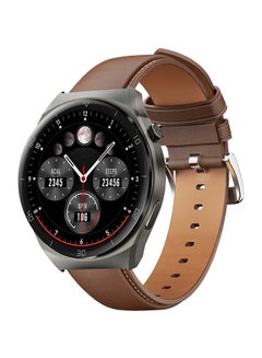 Buy Smartwatch with Calling Function, 1.43-inch AMOLED display, IP68 Waterproof, 15 Days Battery Life Fitness Tracker with Sport & Health tracking & Customise faces SW-2 Ultra ( 1 Brown Lather +1 Rubber Black) in Saudi Arabia