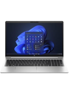 Buy ProBook 450 G10 Laptop With 15.6 Inch FHD IPS Display, Core-i7-1355U Processor/16GB RAM/512GB SSD/Intel Iris Xe Graphics/Windows 11 Pro English/Arabic Silver in UAE