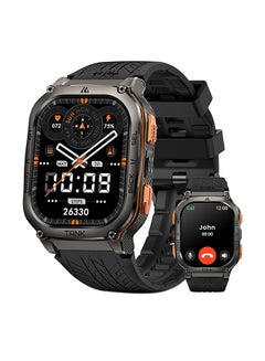 Buy Tank M3 Ultra Smartwatch (Black) - 1.96" Amoled Display, GPS, Bluetooth Calling, 10 Day Battery Life, 5ATM Water resistant, 130+ Sports Modes, Heart Rate Monitoring, Sleep Tracking, Rugged Black in Egypt