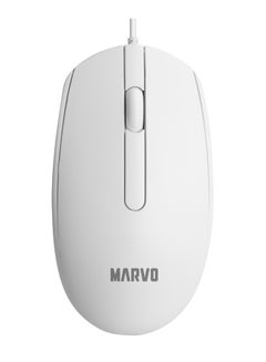 Buy Wired mouse MS003, white office Mouse - 1000DPI in Egypt