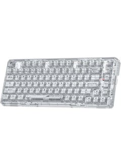 اشتري K649 ELF PRO 78% Gasket Wireless 2.4GHz/Bluetooth/Wired Tri-Mode RGB Mechanical Keyboard Upgraded Socket, Sound Absorbing Foams, Translucent Custom Switch في مصر