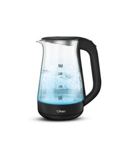 اشتري 1.7 Liter Glass Body Electric Cordless Kettle with 360° Swivel Base,Auto Cut-off Function, LED Indicator, 1850-2200W, 2 Years Warranty 1.2 kg 2200 W CK5147 Black في الامارات