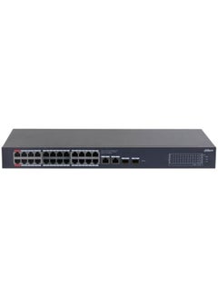 اشتري 28-Port Cloud Managed Desktop Gigabit Switch with 24-Port PoE Black في مصر