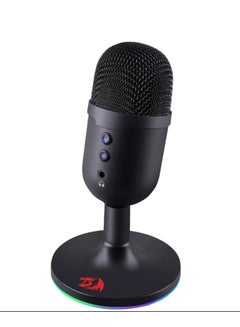 Buy Pulsar Streaming Microphone, Omni-Directional (360° Radio Reception), Volume Mute & Noise Cancelling Control, USB Plug Cable, 1.8m Cable Length, Black | GM303 in Egypt