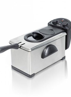 اشتري Deep Fryer With Adjustable Thermostat And Thermal Cut-Out Reset Button 3 L 2000 W NL-DF-4702T Silver في الامارات