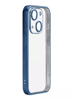 Buy JR-15Q1 Protective Phone Case for iPhone 15 6.1"-Matte Light Blue Clear & Blue in Egypt