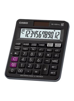 اشتري MJ-120DPLUSBKWADPW Plus-BU Check Calculator Black/Pink/White Multicolour في السعودية