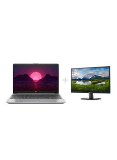 اشتري 255 G9 Laptop With 15.6-inch Full HD Display, Ryzen 7-5825U Processor/8GB RAM/256GB SSD/Windows 10/AMD Radeon Vega Graphics + 210-AZKS/SE2722H Monitor With 27 Inch Full HD LED Display English/Arabic Asteroid Silver في السعودية