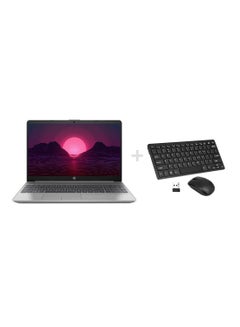 اشتري 255 G9 Laptop With 15.6-inch Full HD Display, Ryzen 7-5825U Processor/8GB RAM/256GB SSD/Windows 10/AMD Radeon Vega Graphics + Portable Wireless Keyboard With Mouse Set English/Arabic Asteroid Silver في السعودية