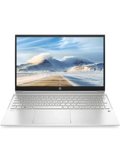 اشتري Pavilion 15 Laptop With 15-Inch Display, Core i7-1165G7 Processor/32GB RAM/2TB SSD/Intel Iris XE Graphics/Windows 11 Pro English Silver في الامارات