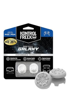 Buy 2-Piece FPS Freek Galaxy White Thumb Grip Set For PS4/PS5 Controllers in Saudi Arabia