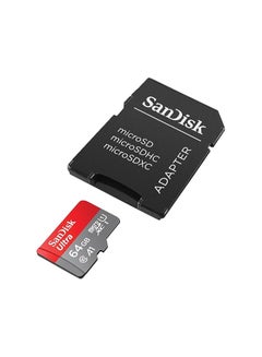 اشتري Ultra microSDXC Speicherkarte + SD-Adapter mit A1 App-Leistung bis zu 120 MB/s, Klasse 10, U1 64 GB في الامارات