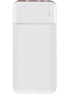 اشتري 10000 mAh Speedy Series Power Bank 10000mAh PD & QC fast charging, Large capacity, Safety protection, In Micro & Type-C, Out Type-C & 2USB - White White في مصر