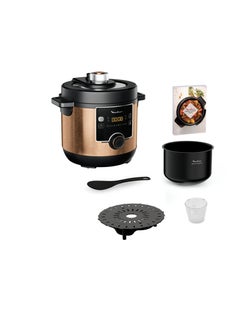 Buy Electrical Pressure Cooker | Turbo Cuisine Maxi 7.6 L Fast Multicooker | Easy | Versatile | Perfect Cooking Results | 10 Automatic Cooking Programs | Manual Mode | 2 Years Warranty 7.6 L 300 W CE777G27 Bronze in UAE