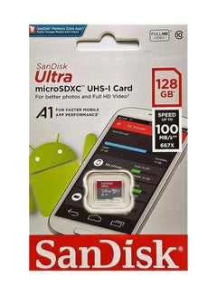 Buy Ultra microSDXC U1, C10, A1, UHS-1, 100MB/s R, 4x6, 10Y - SDSQUAR-128G-GN6MN 128 GB in UAE