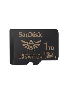 Buy Nintendo MicroSDXC UHS-I card for Nintendo Switch, Zelda Edition, Up to 100MB/s read; up to 90MB/s write - SDSQXAO-1T00-GN6ZN 1 TB in UAE