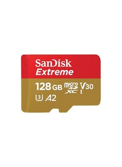 Buy SDSQXA1-128G-GN6MN Extreme microSD UHS-I U3 V30 A2 190MB/s- SDSQXA1-128G-GN6MN 128 GB in UAE