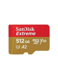 Buy Extreme Microsd Uhs-I U3 V30 A2 160Mb/S- Sdsqxa1-512G-Gn6Mn 512 GB in UAE