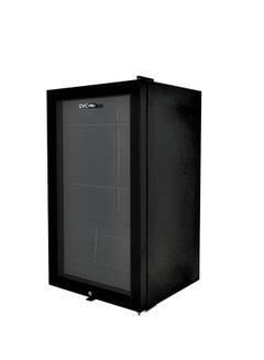 Buy Single Door Glass Refrigerator 80 W GVRG-125 Black in Saudi Arabia