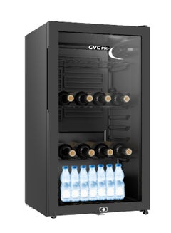 اشتري Single Door Glass Refrigerator 80 W GVRG-155 Black في السعودية