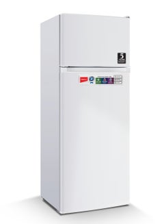 Buy Double Door Refrigerator 230 Liter, Fast Cooling Fridge, Freezer, Energy Efficient And Silent Operation 90 W IRF 220 White in Saudi Arabia