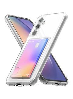 اشتري Fusion Card [Transparent Wallet] Compatible With Samsung Galaxy A54 Case 5G, Hard Back With Built-In Cardholder Phone Card Holder Cover Designed For Galaxy A54 Wallet Case - Clear في مصر