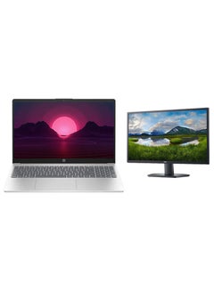 Buy 250 G10 Laptop With 15.6-inch Full HD Display, Core i3-1315U Processor/8GB RAM/256GB SSD/Windows 10/Intel Iris Xe Graphics + 210-AZKS/SE2722H Monitor With 27 Inch Full HD LED Display English/Arabic Silver in Saudi Arabia