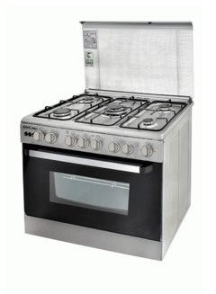 اشتري Gas Oven, 5 Burners, Egyptian Burners 60x90 105 L 18.5 kW GVCO-6090-Eg-1 Silver في السعودية