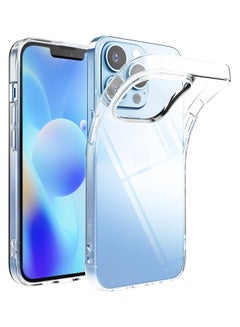 اشتري Compatible With iPhone 13 Pro Max Case, Air Soft Transparent Tpu Shockproof Flexible Lightweight Thin Phone Cove - Clear في مصر