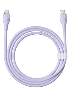 Buy Pudding Series Fast Charging Cable Type-C To Type-C 100W 1.2M Nebula Purple in Saudi Arabia