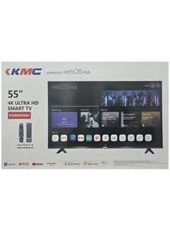 Buy 55 inch Smart WebOS LED Smart TV without frame with WEB OS operating system Ultra High Definition 4K With Built-in Receiver & Magic remote - Model K24M55298U - 2024 K24M55298U Black in Saudi Arabia